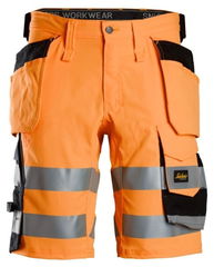 Snickers High-Vis Klasse 1 Stretch Korte Werkbroek met Holsterzakken 6135