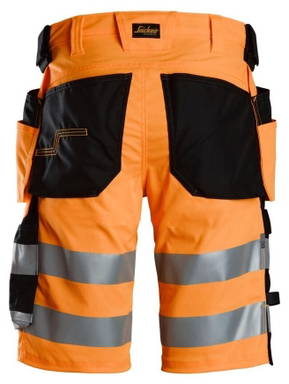 Snickers High-Vis Klasse 1 Stretch Korte Werkbroek met Holsterzakken 6135
