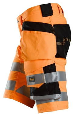 Snickers High-Vis Klasse 1 Stretch Korte Werkbroek met Holsterzakken 6135