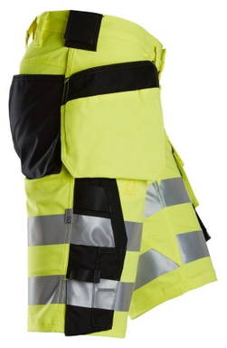 Snickers High-Vis Klasse 1 Stretch Korte Werkbroek met Holsterzakken 6135