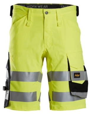 Snickers High-Vis Klasse 1 Stretch Korte Werkbroek 6136
