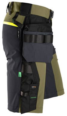 Snickers FlexiWork, Softshell Stretch Korte Werkbroek+ met Holsterzakken 6140