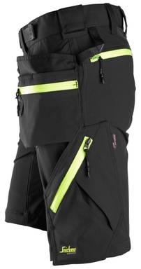 Snickers FlexiWork, Softshell Stretch Korte Werkbroek+ met Holsterzakken 6140