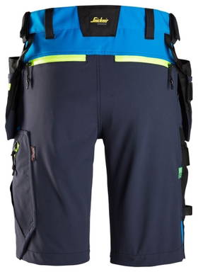 Snickers FlexiWork, Softshell Stretch Korte Werkbroek+ met Holsterzakken 6140