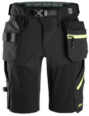 Snickers FlexiWork, Softshell Stretch Korte Werkbroek+ met Holsterzakken 6140