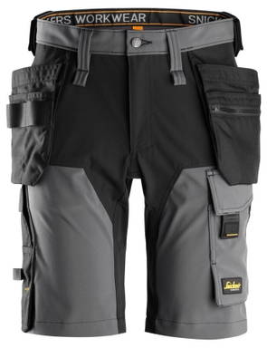 Snickers AllroundWork, 4-Weg Stretch Korte Broek met Holsterzakken 6175