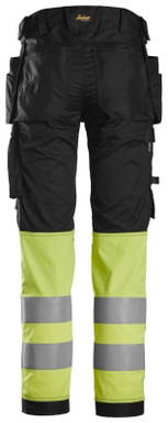 Snickers High-Vis, Klasse 1 Stretchbroek met holsterzakken 6234