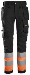 Snickers High-Vis, Klasse 1 Stretchbroek met holsterzakken 6234