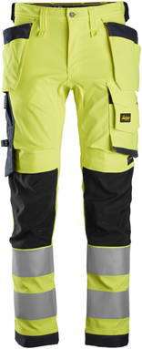 Snickers Allround, High-Vis Stretch Werkbroek met Holsterzakken KL2 6243