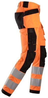 Snickers Allround, High-Vis Stretch Werkbroek met Holsterzakken KL2 6243