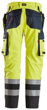 Snickers ProtecWork, Werkbroek met versterkt voorpand, Holsterzakken High-Vis Klasse 1 6265