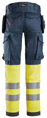 Snickers ProtecWork, Stretch Work Trousers Holster Pockets, High-Vis Class 1 6274