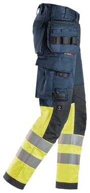 Snickers ProtecWork, Stretch Work Trousers Holster Pockets, High-Vis Class 1 6274