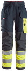 Snickers ProtecWork, Arbeitshose mit Holstertaschen, High-Vis Klasse 1 6276