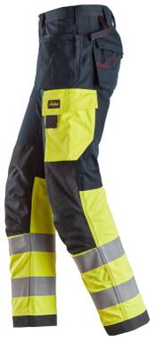 Snickers ProtecWork, Werkbroek met Holsterzakken, High-Vis Klasse 1 6276