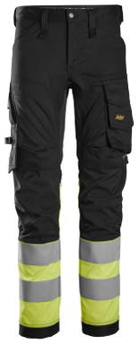Snickers High-Vis, Klasse 1 Stretch Werkbroek 6334