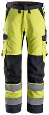 Snickers ProtecWork, Arbeitshose mit symmetrischen Taschen, High-Vis Klasse 2 6361