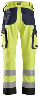Snickers ProtecWork, Werkbroek met Scheenbeen versterking, High-Vis Klasse 2 6364