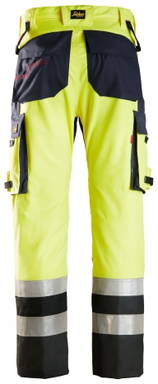 Snickers ProtecWork, Broek met versterkt voorpand, High-Vis Klasse 1 6365