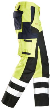 Snickers ProtecWork, Broek met versterkt voorpand, High-Vis Klasse 1 6365