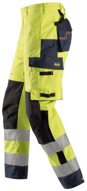 Snickers ProtecWork, Waterproof Shell Werkbroek, High-Vis Klasse 2 6563