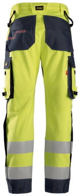 Snickers ProtecWork, Waterproof Shell Werkbroek, High-Vis Klasse 2 6563