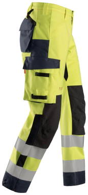 Snickers ProtecWork, Waterproof Shell Werkbroek, High-Vis Klasse 2 6563