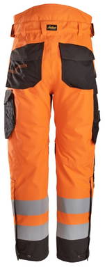 Snickers High-Vis Klasse 2, Waterproof 37.5® 2-laags Licht gewatteerde Werkbroek 6630