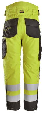 Snickers High-Vis Klasse 2, Waterproof 37.5® 2-laags Licht gewatteerde Werkbroek 6630