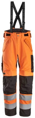 Snickers High-Vis Klasse 2, Waterproof 37.5® 2-laags Licht gewatteerde Werkbroek 6630