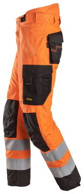 Snickers High-Vis Klasse 2, Waterproof 37.5® 2-laags Licht gewatteerde Werkbroek 6630