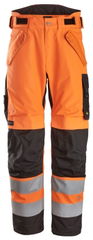 Snickers High-Vis Klasse 2, Waterproof 37.5® 2-lagige leicht wattierte Arbeitshose 6630
