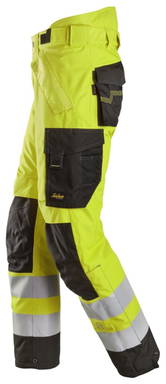 Snickers High-Vis Klasse 2, Waterproof 37.5® 2-laags Licht gewatteerde Werkbroek 6630