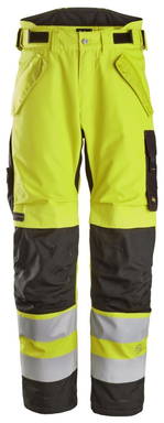 Snickers High-Vis Klasse 2, Waterproof 37.5® 2-laags Licht gewatteerde Werkbroek 6630