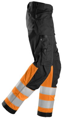 Snickers High-Vis, Klasse 1 Dames Stretch Werkbroek met Holsterzakken 6734