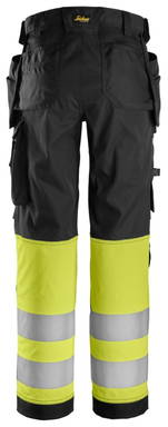 Snickers High-Vis, Klasse 1 Dames Stretch Werkbroek met Holsterzakken 6734