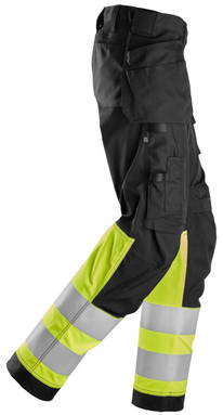 Snickers High-Vis, Klasse 1 Dames Stretch Werkbroek met Holsterzakken 6734