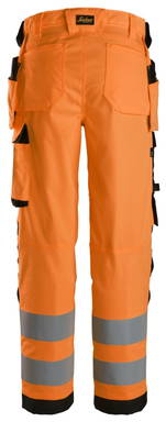 Snickers High-Vis, Klasse 2, Dames Stretchbroek met Holsterzakken 6743