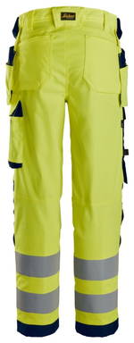 Snickers High-Vis, Klasse 2, Dames Stretchbroek met Holsterzakken 6743
