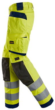 Snickers High-Vis, Klasse 2, Dames Stretchbroek met Holsterzakken 6743