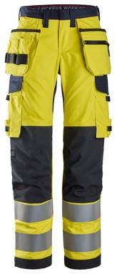Snickers ProtecWork, Dameswerkbroek met Holsterzakken, High-Vis Klasse 2 6797