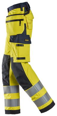 Snickers ProtecWork, Dameswerkbroek met Holsterzakken, High-Vis Klasse 2 6797