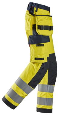 Snickers ProtecWork, Dameswerkbroek met Holsterzakken, High-Vis Klasse 2 6797