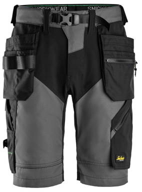 Snickers FlexiWork, Korte Werkbroek+ met holsterzakken 6904