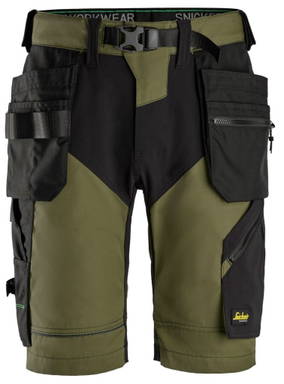 Snickers FlexiWork, Korte Werkbroek+ met holsterzakken 6904
