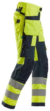 Snickers FlexiWork, High-Vis Werkbroek+ met holsterzakken Klasse 2 6932
