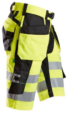 Snickers FlexiWork, High-Vis Korte Broek+ met Holsterzakken Klasse 1 6933