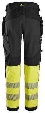 Snickers High-Vis, Klasse 1 Stretch Werkbroek met Holsterzakken 6934