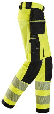 Snickers High-Vis, Klasse 2 Stretch Werkbroek met Holsterzakken 6943