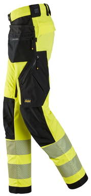 Snickers High-Vis, Klasse 2 Stretch Werkbroek met Holsterzakken 6943